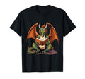 Funny Bookworm And Dragons Sweatshirt - Custom Art Print Men Women - T-Shirt, Sweatshirt, Hoodie