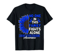 No One This Family Fights Alone Chronic T-Shirt - Novelty Apparel Unisex - T-Shirt, Sweatshirt, Hoodie
