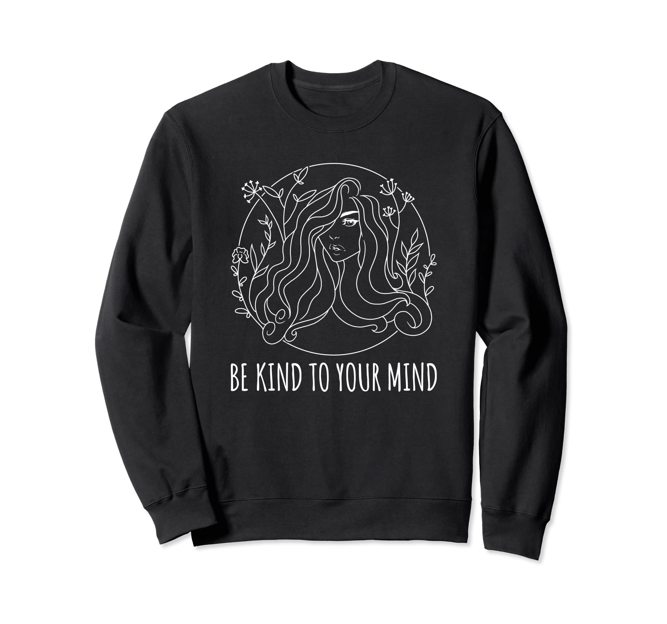 Be Kind To Your Mind Vanilla Sweatshirt - Minimalist Print for Adults - T-Shirt, Sweatshirt, Hoodie