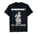 Funny Bookworm Dragon Reader Library Book T-Shirt - Unique Graphic Unisex - T-Shirt, Sweatshirt, Hoodie