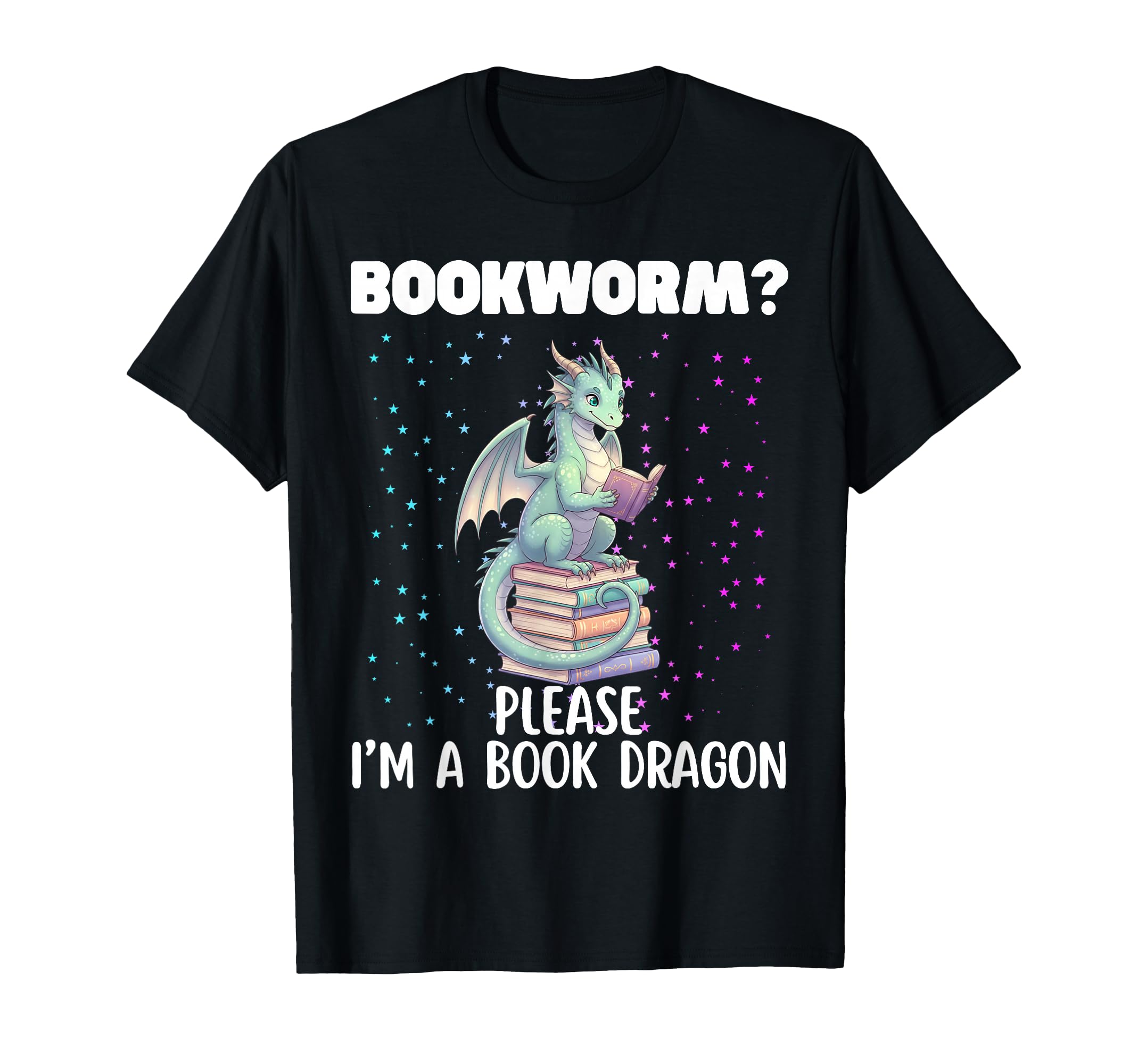 Funny Bookworm Dragon Reader Library Book T-Shirt - Unique Graphic Unisex - T-Shirt, Sweatshirt, Hoodie