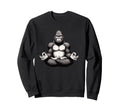 Meditation Gorilla Yoga Pose Sweatshirt - Novelty Apparel for Adults - T-Shirt, Sweatshirt, Hoodie