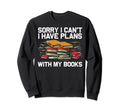 Funny Bookworm Art Book Reading Lover Sweatshirt - Minimalist Print Unisex - T-Shirt, Sweatshirt, Hoodie
