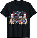 Pug Dog 250 Years American 1776 2026 4th July T-Shirt Unisex T-shirt, Sweatshirt, Hoodie, Long Sleeve Tee - T-Shirt, Sweatshirt, Hoodie