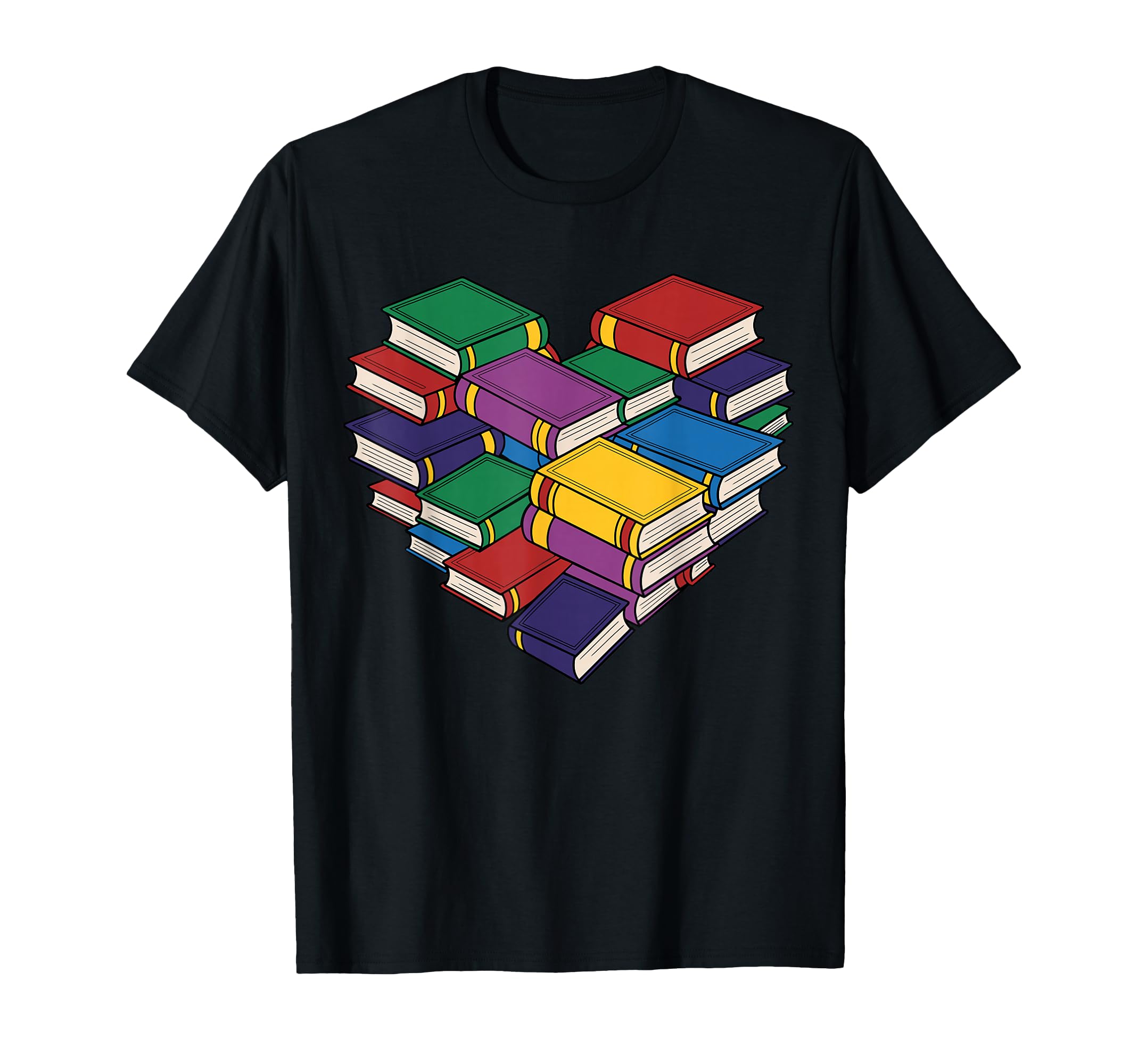 Book Lover Heart Shape Bookish Bookworm T-Shirt - Trendy Graphic Unisex - T-Shirt, Sweatshirt, Hoodie