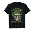 Funny Introvert Plant Lover Botanical Skull T-Shirt - Unique Graphic Unisex - T-Shirt, Sweatshirt, Hoodie