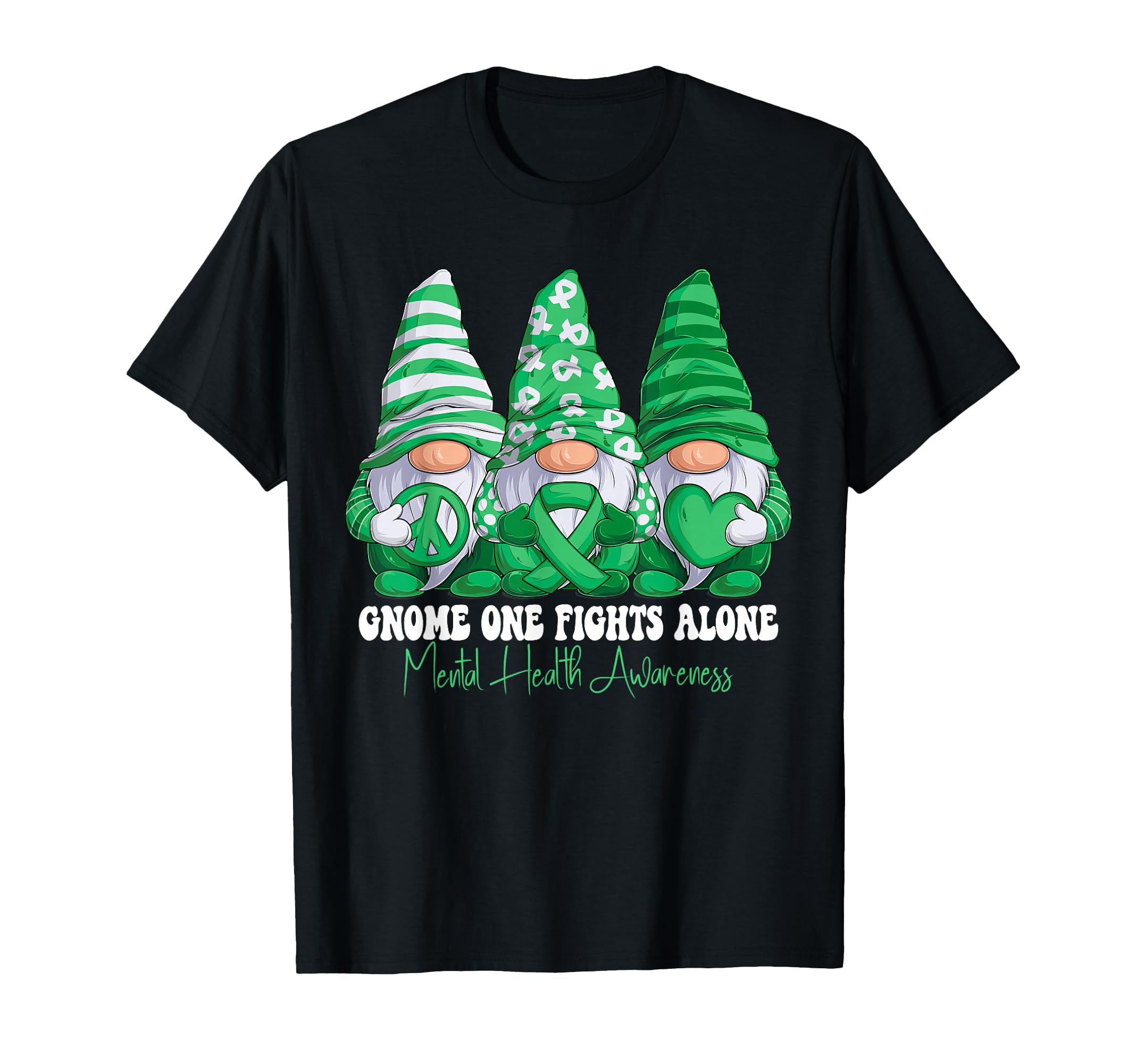 Mental Health Awareness Month Green T-Shirt - Aesthetic Graphic Unisex - T-Shirt, Sweatshirt, Hoodie