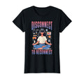 Disconnect To Reconnect Yoga Spiritual T-Shirt - Aesthetic Graphic Unisex - T-Shirt, Sweatshirt, Hoodie