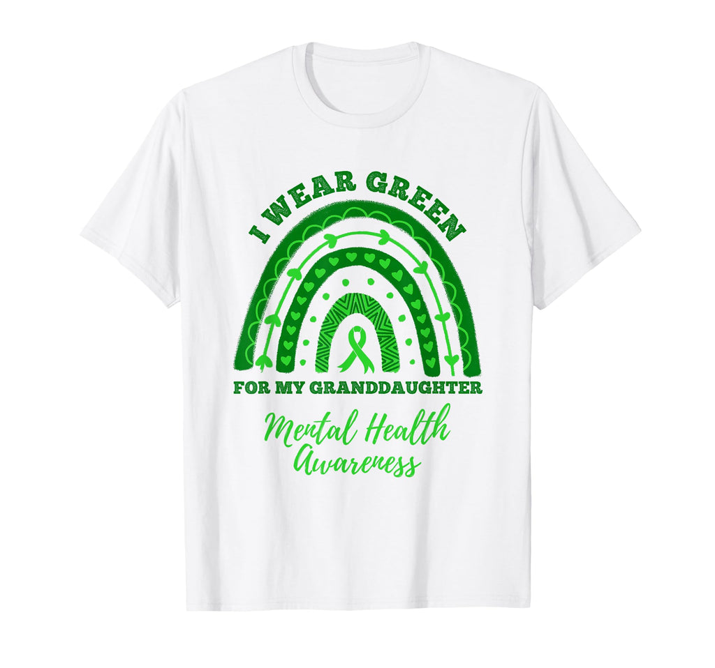 I Wear Green My Granddaughter Mental T-Shirt - Trendy Graphic Unisex - T-Shirt, Sweatshirt, Hoodie