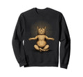 Zen Cat Meditation Yoga Pose Wellness Sweatshirt - Unique Graphic Unisex - T-Shirt, Sweatshirt, Hoodie