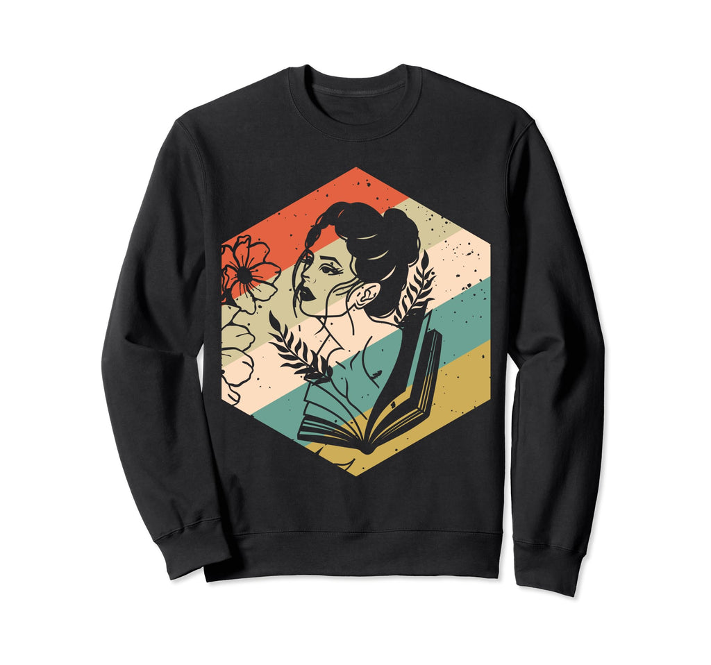 Hobby Book Books Reader Bookworm Sweatshirt - Minimalist Print for Adults - T-Shirt, Sweatshirt, Hoodie