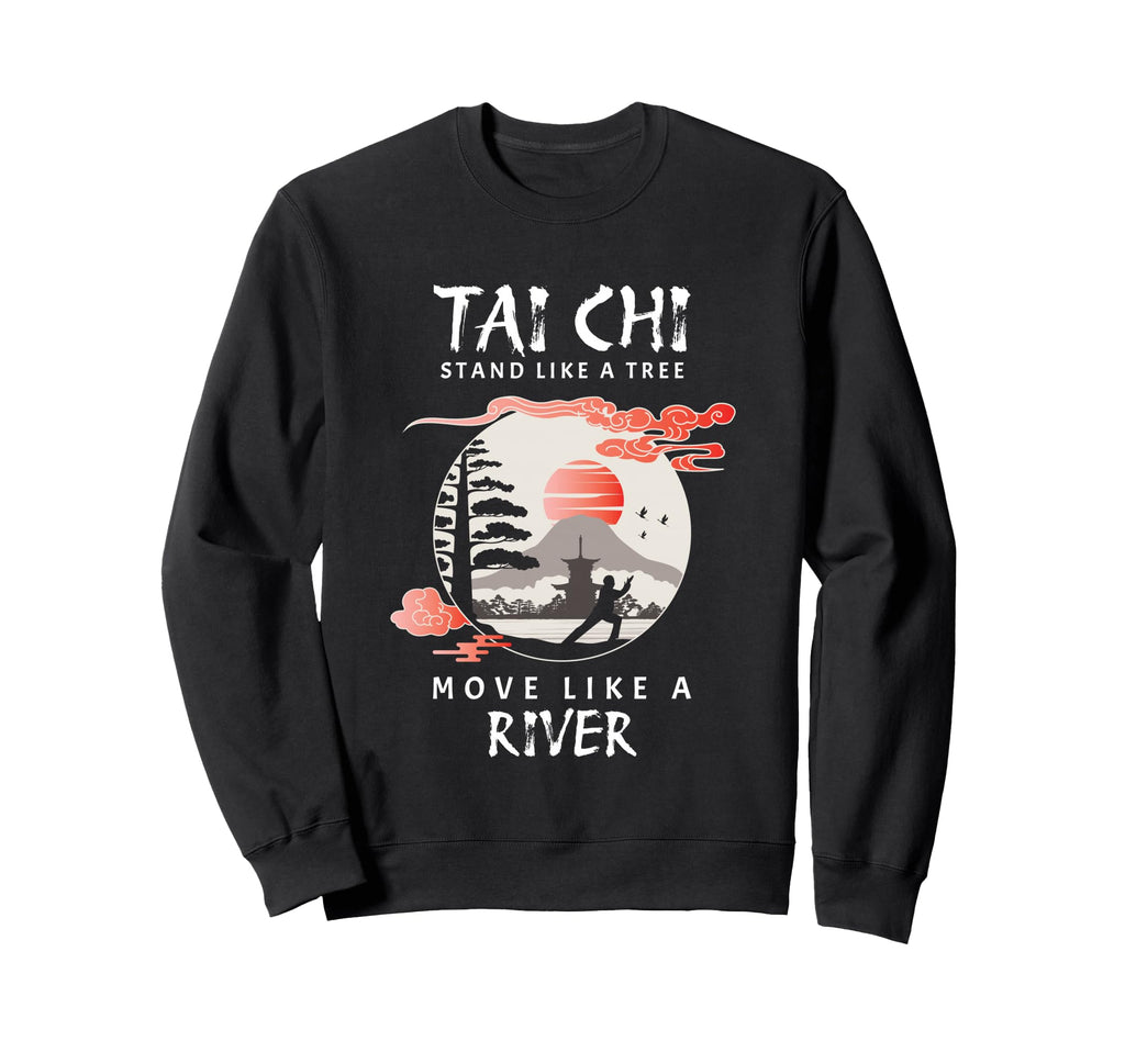 Tai Chi Meditation Martial Arts Sweatshirt - Aesthetic Graphic for Adults - T-Shirt, Sweatshirt, Hoodie