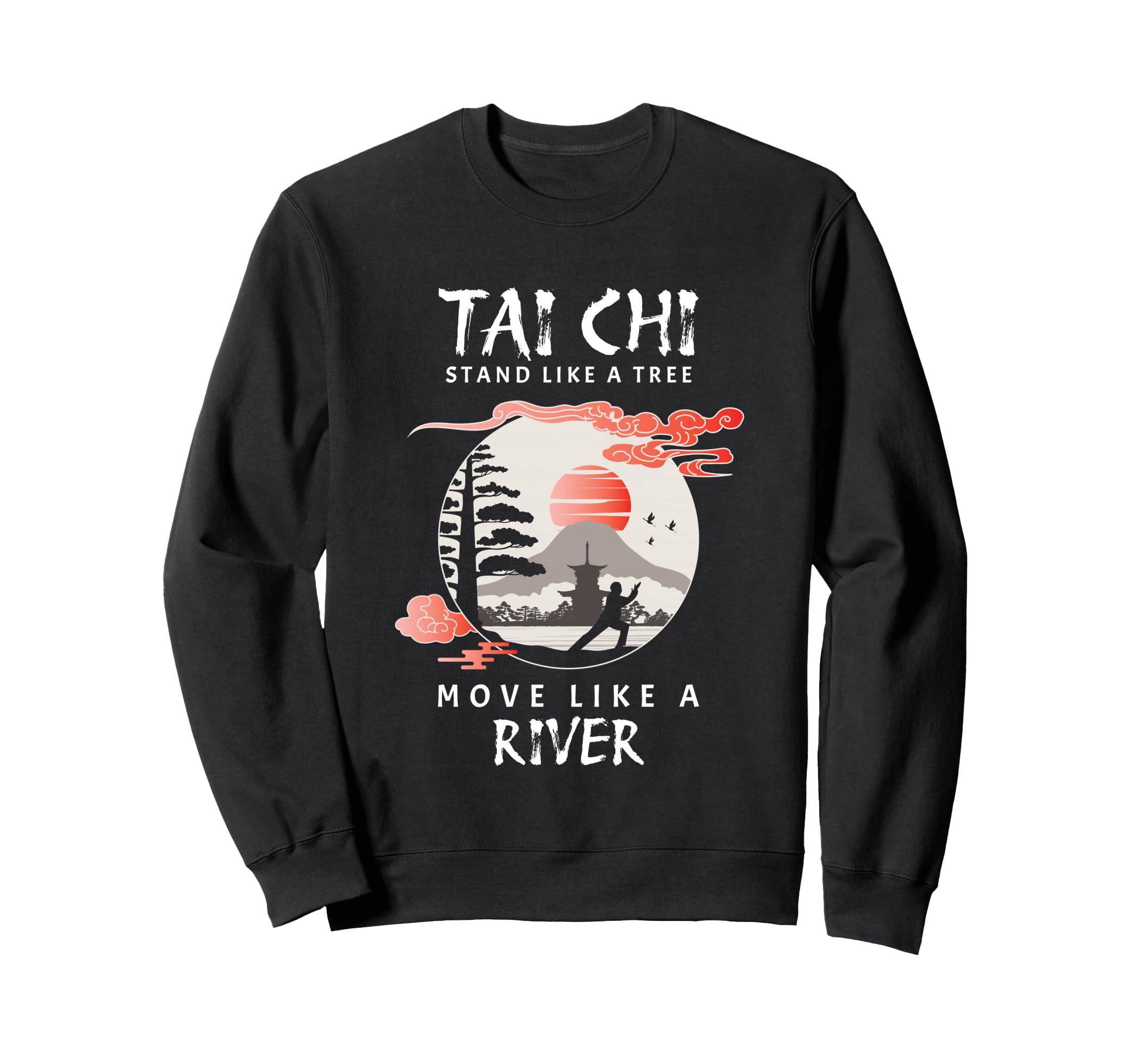 Tai Chi Meditation Martial Arts Sweatshirt - Aesthetic Graphic for Adults - T-Shirt, Sweatshirt, Hoodie