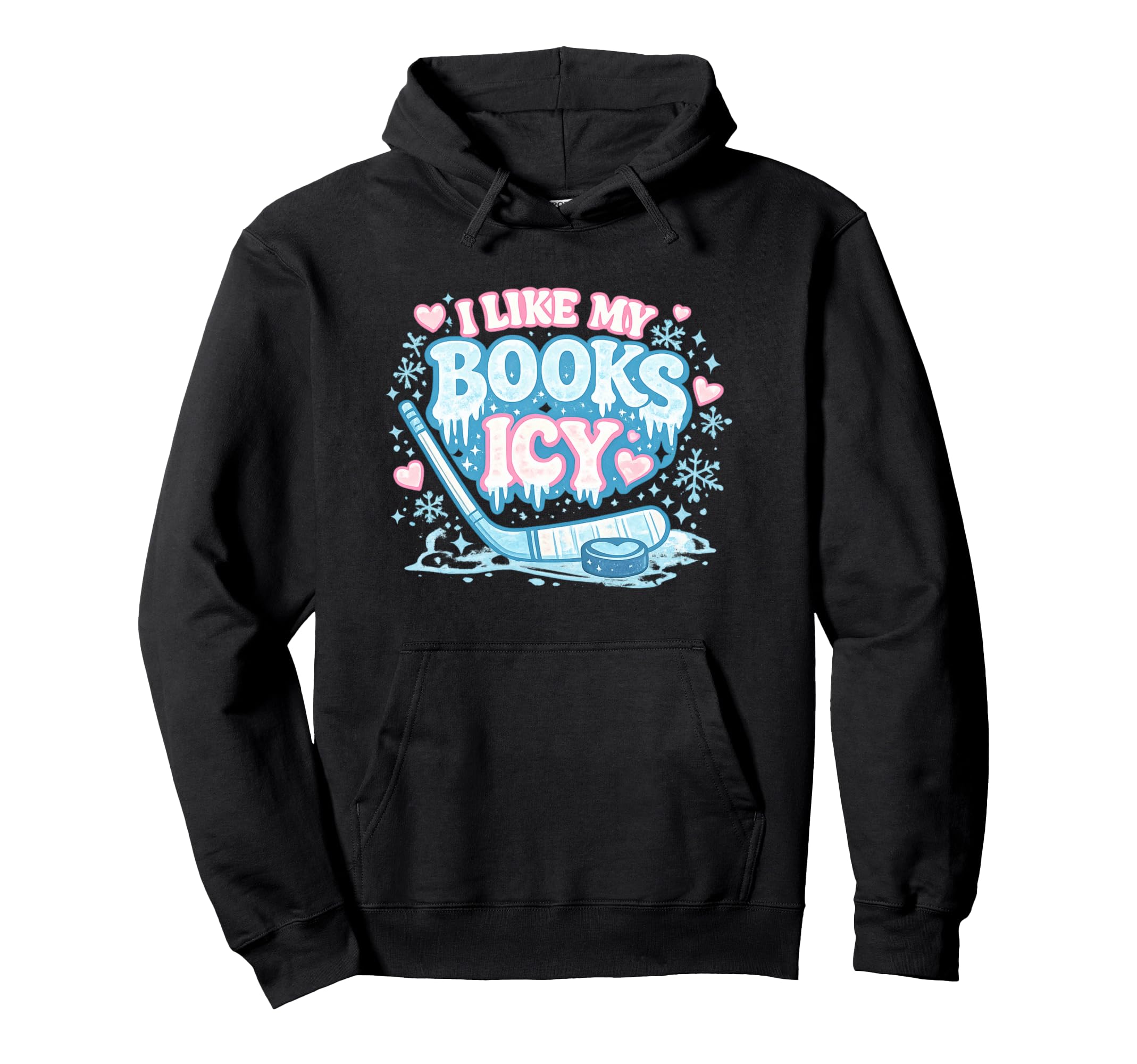 I Like My Books Icy Funny Book Lover Hoodie - Streetwear Style for Adults - T-Shirt, Sweatshirt, Hoodie