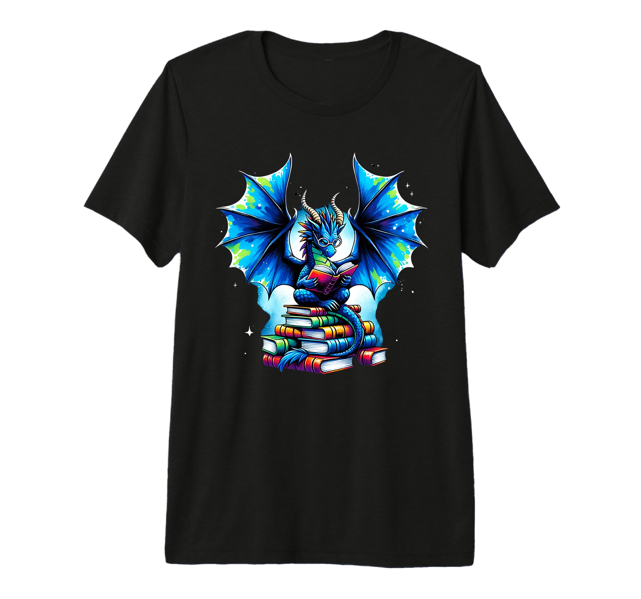 Funny Bookworm Book Dragon Book Dragon T-Shirt - Unique Graphic for Adults - T-Shirt, Sweatshirt, Hoodie