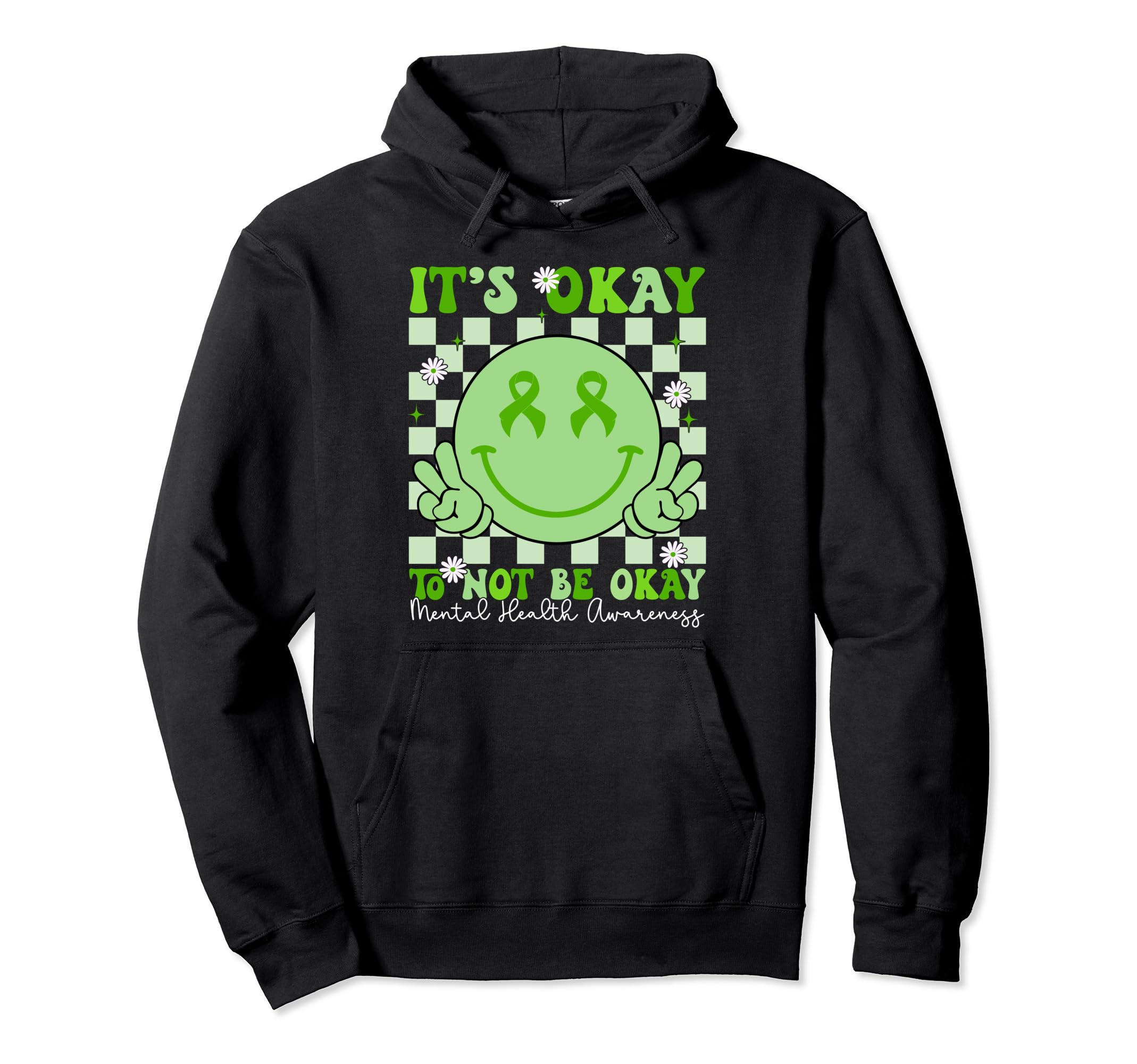Mental Health Awareness Smile Face Its Hoodie - Custom Art Print Unisex - T-Shirt, Sweatshirt, Hoodie
