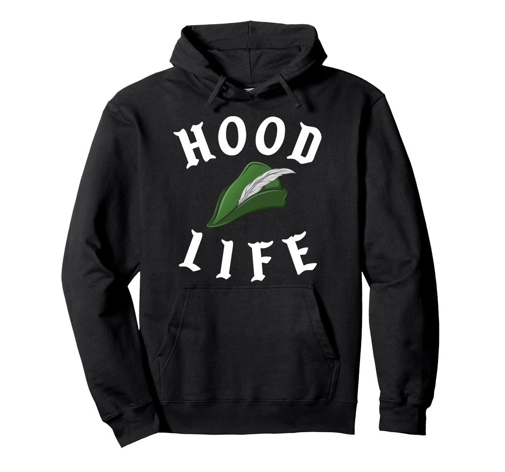 Parody Robin Hood Life Gangster Nerd Hoodie - Minimalist Print Men Women - T-Shirt, Sweatshirt, Hoodie