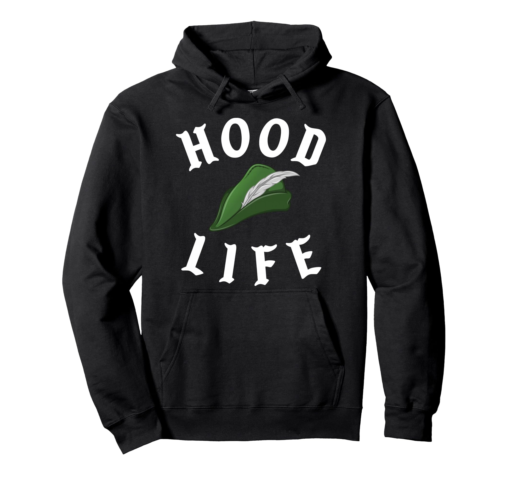 Parody Robin Hood Life Gangster Nerd Hoodie - Minimalist Print Men Women - T-Shirt, Sweatshirt, Hoodie