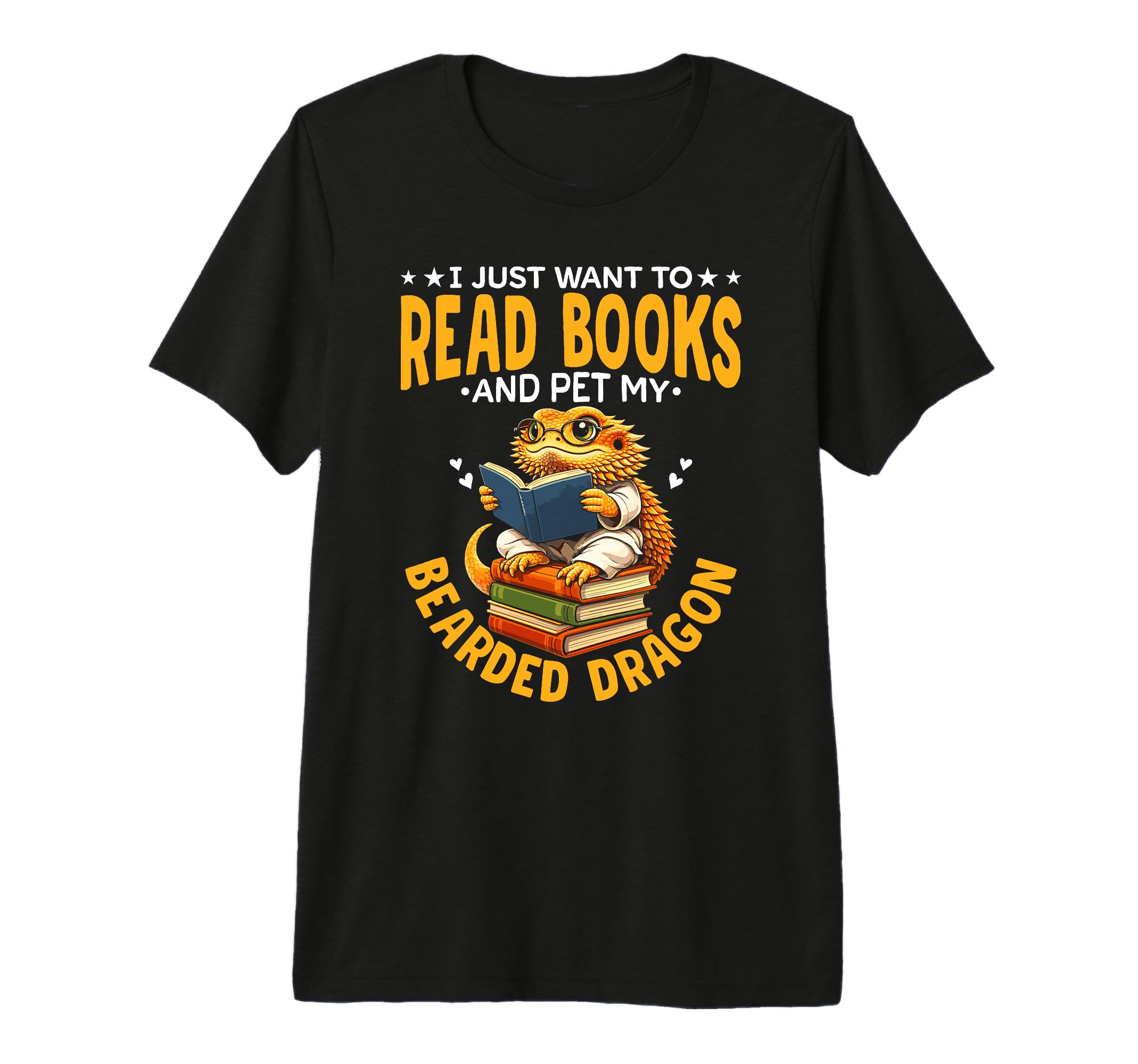 Read Books And Pet My Bearded Dragon T-Shirt - Custom Art Print Men Women - T-Shirt, Sweatshirt, Hoodie