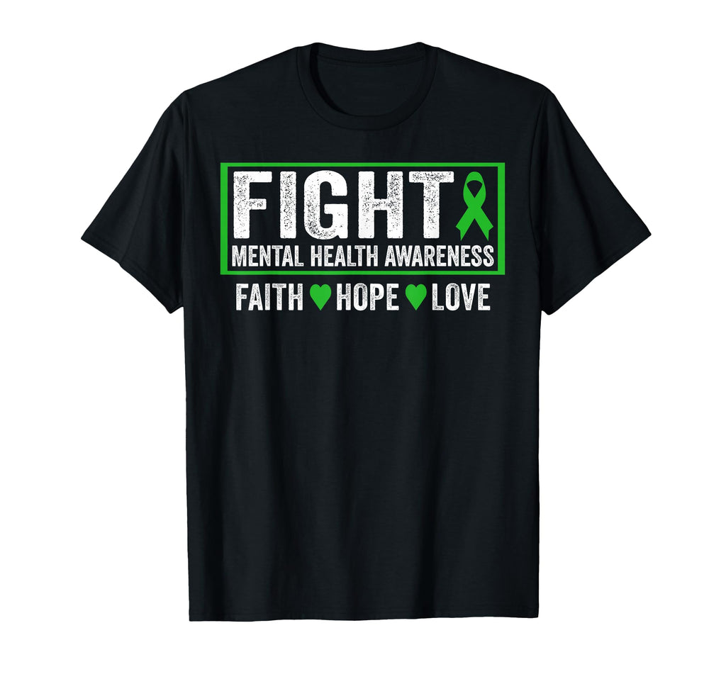 Mental Health Awareness Fight T-Shirt - Fun Novelty Design for Adults - T-Shirt, Sweatshirt, Hoodie