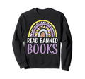 Read Banned Books Bookworm Book Sweatshirt - Aesthetic Graphic for Adults - T-Shirt, Sweatshirt, Hoodie