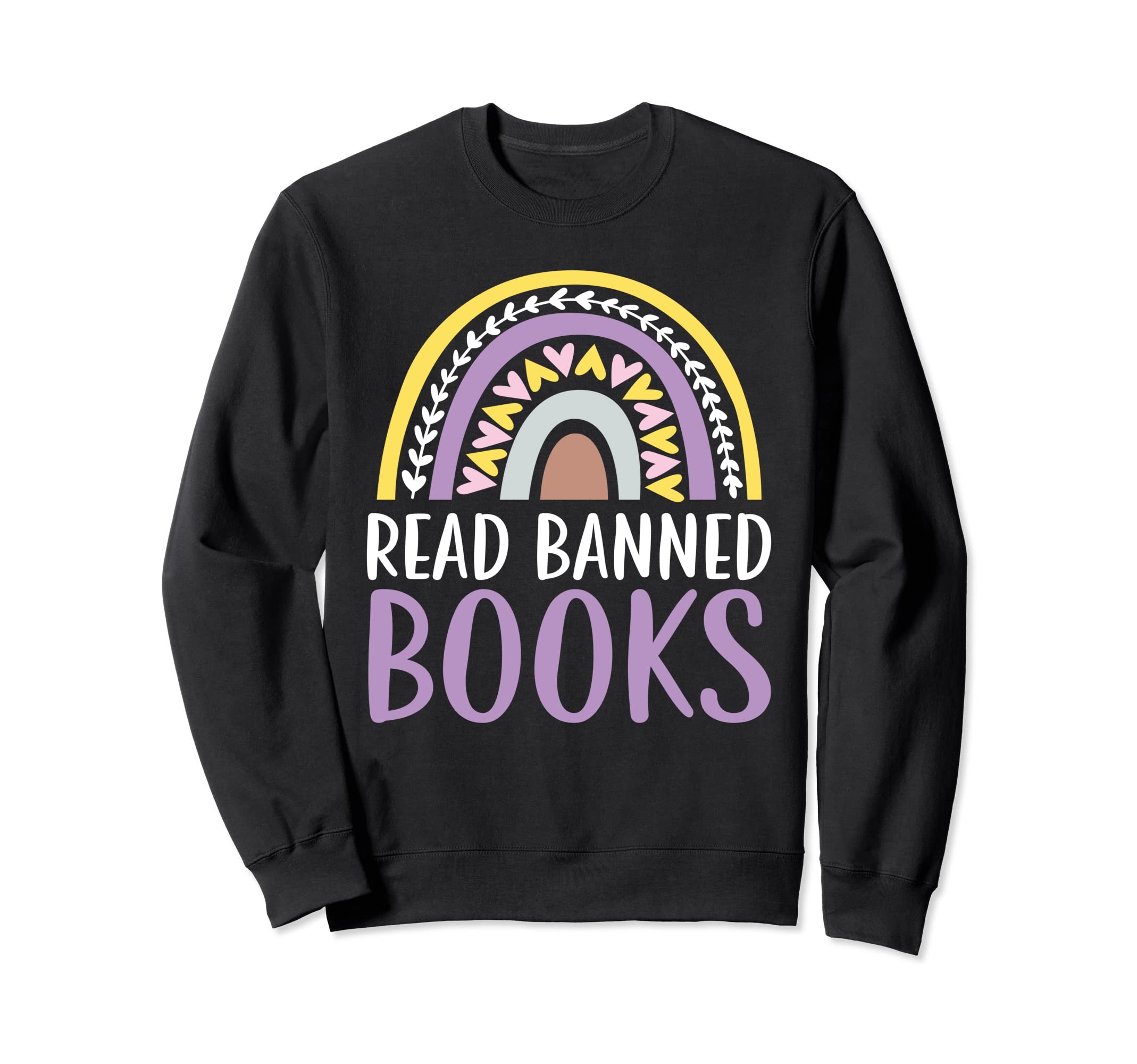 Read Banned Books Bookworm Book Sweatshirt - Aesthetic Graphic for Adults - T-Shirt, Sweatshirt, Hoodie