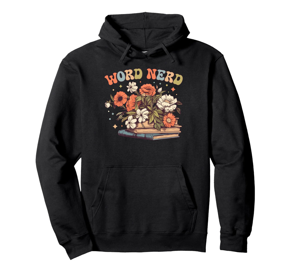 Word Nerd Bookworm Book Reading Lover Hoodie - Custom Art Print for Adults - T-Shirt, Sweatshirt, Hoodie