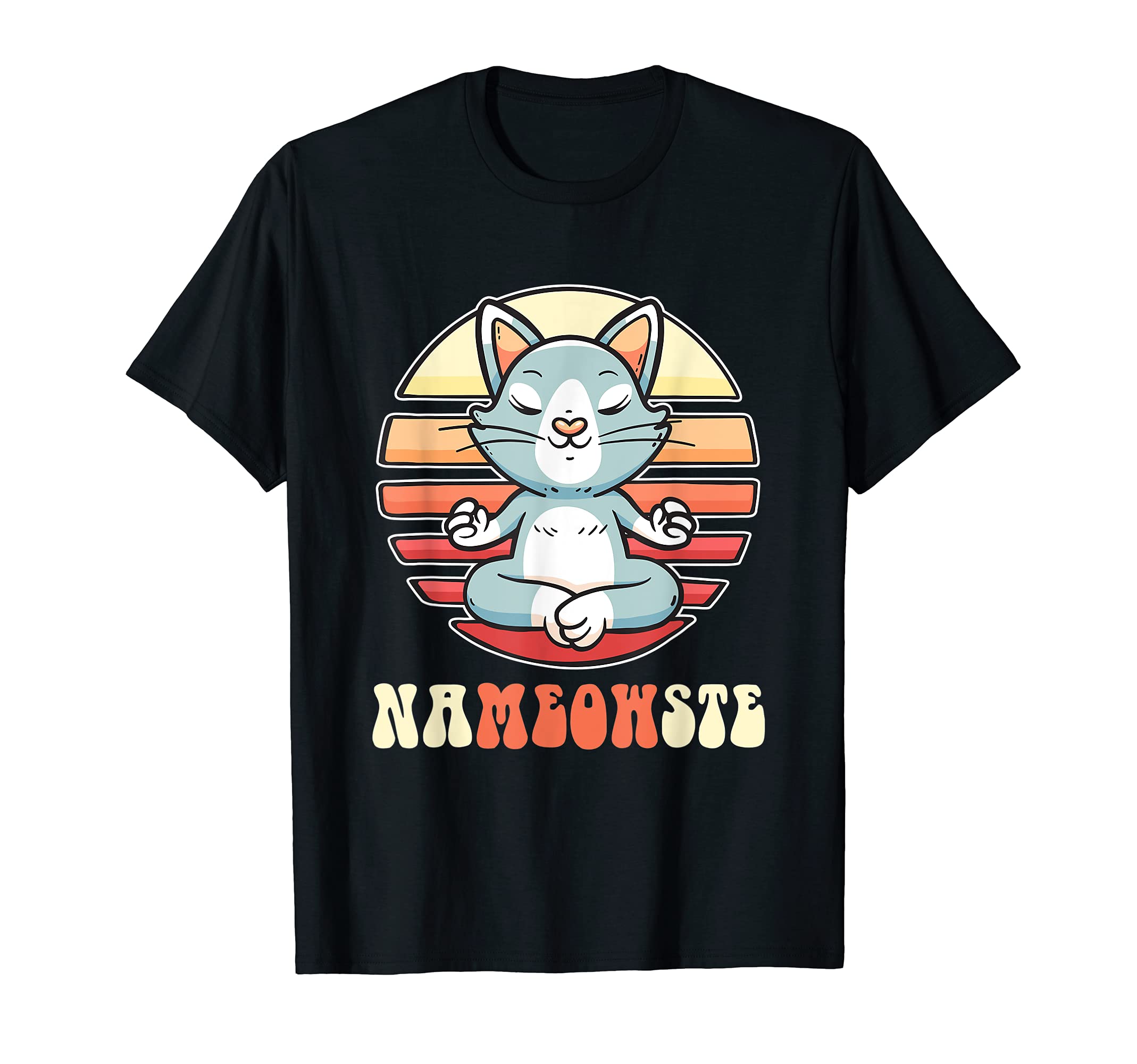 Cat Yoga Practicing Mindfulness T-Shirt - Casual Everyday Wear for Adults - T-Shirt, Sweatshirt, Hoodie