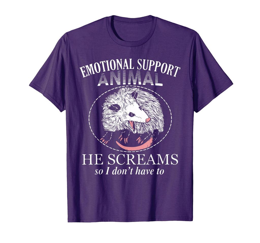 Emotional Support Animal Possum T-Shirt - Minimalist Print for Adults - T-Shirt, Sweatshirt, Hoodie