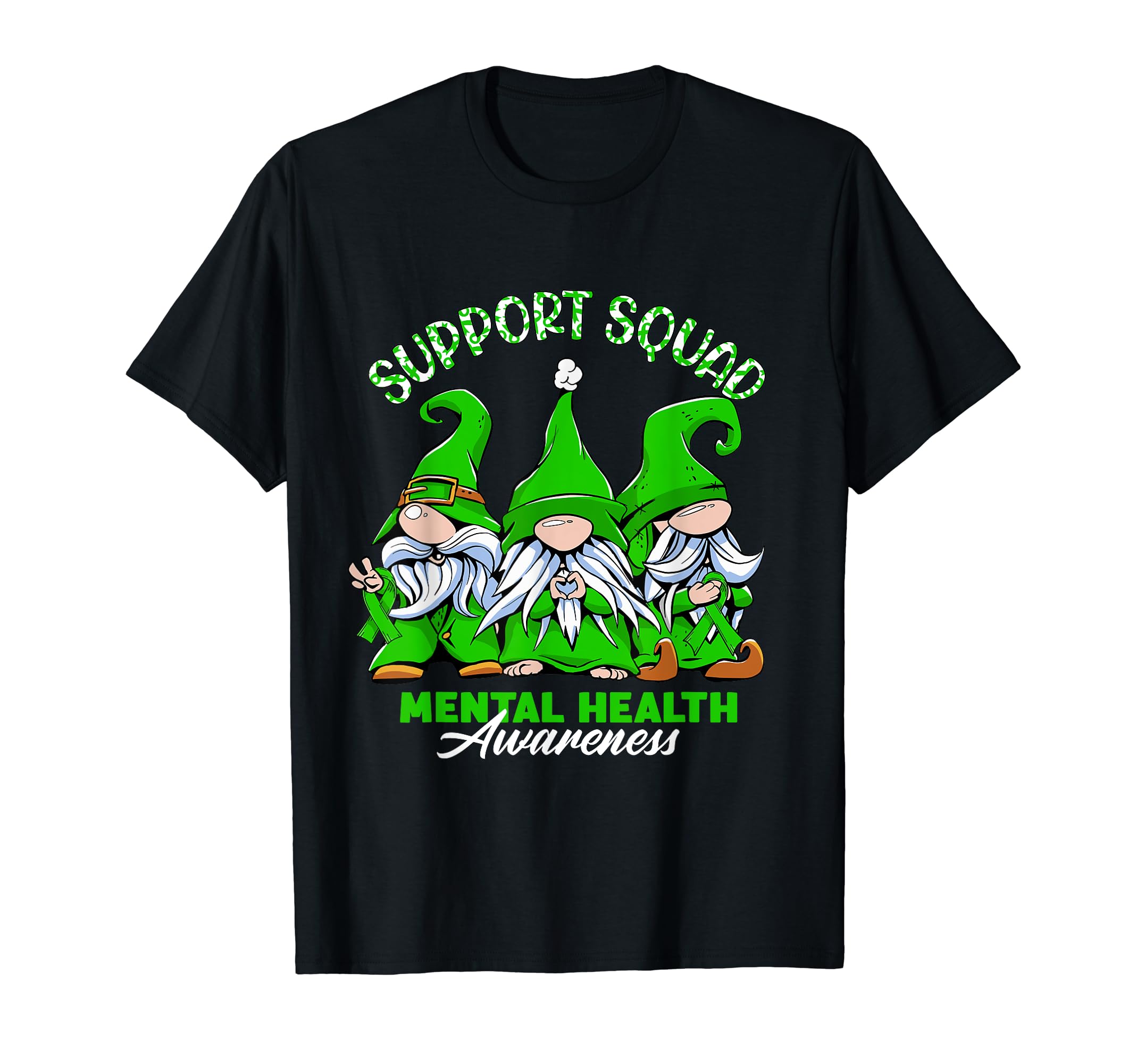 Support Awareness Squad I Depression T-Shirt - Unique Graphic Unisex - T-Shirt, Sweatshirt, Hoodie
