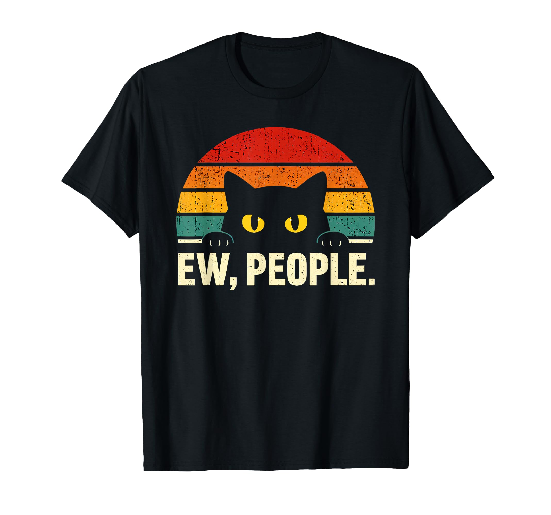 Ew People Funny Cat Introvert T-Shirt - Unique Graphic for Adults - T-Shirt, Sweatshirt, Hoodie