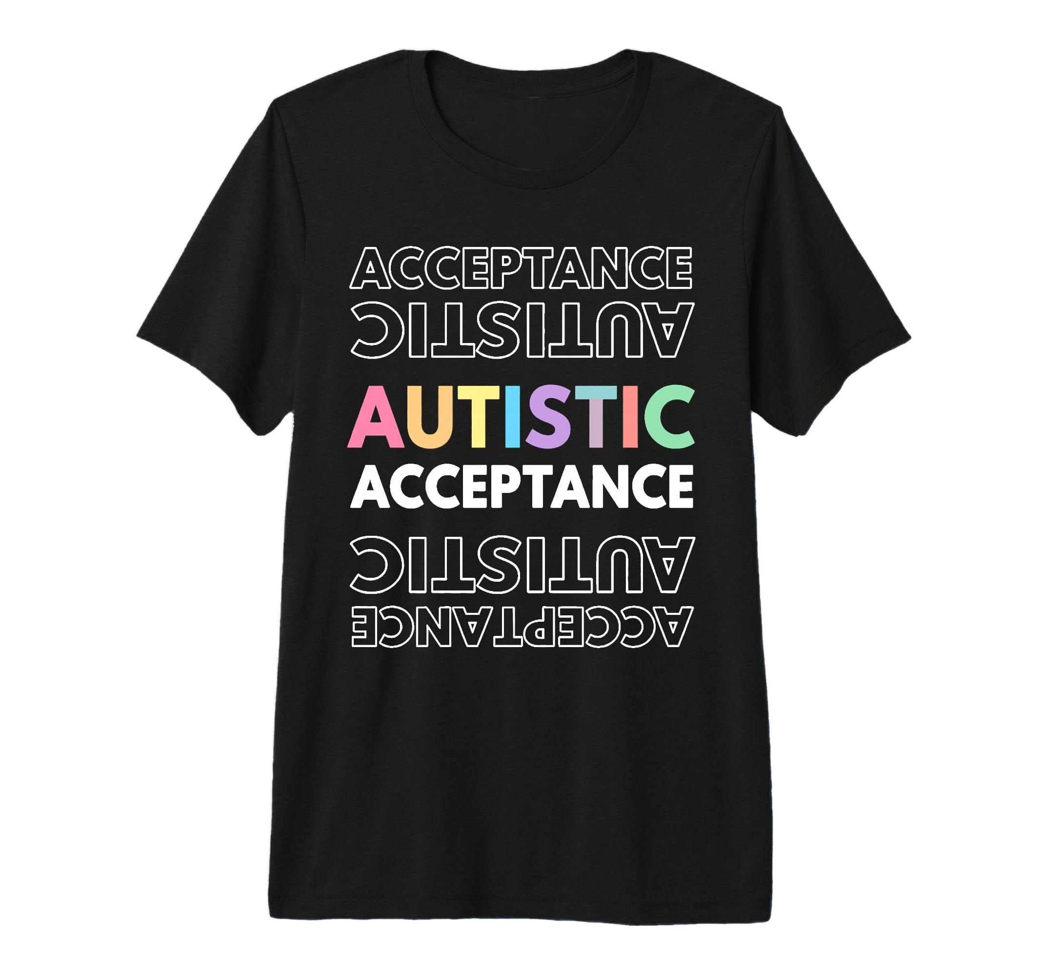 Autistic Acceptance Autism Autistic T-Shirt - Minimalist Print Men Women - T-Shirt, Sweatshirt, Hoodie