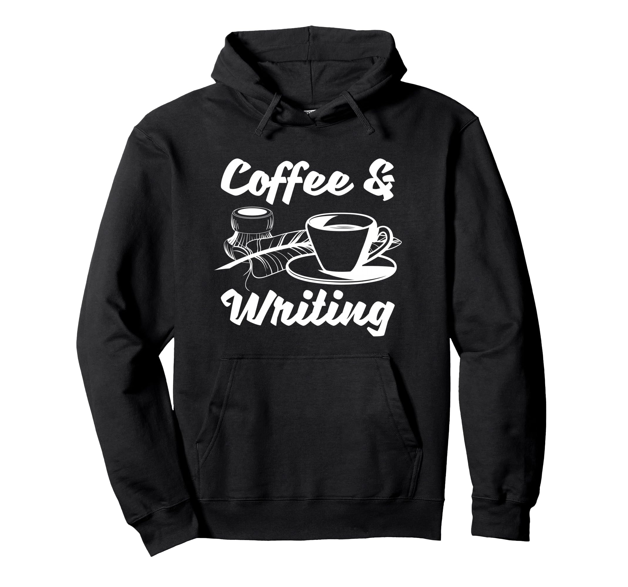 Writer Author Book Literature Coffee And Hoodie - Aesthetic Graphic Unisex - T-Shirt, Sweatshirt, Hoodie