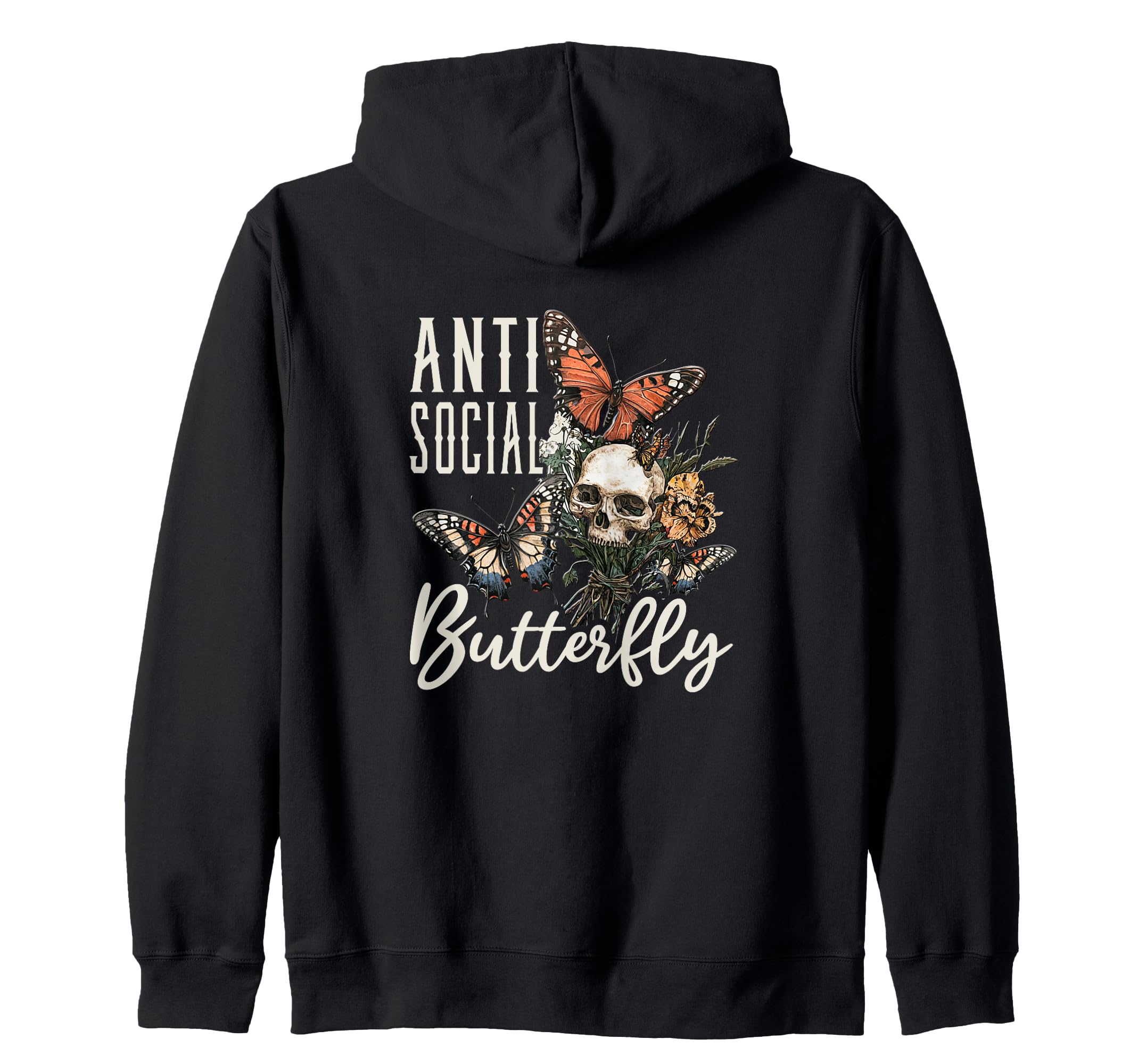Antisocial Butterfly Gift T-Shirt - Minimalist Print for Adults - T-Shirt, Sweatshirt, Hoodie