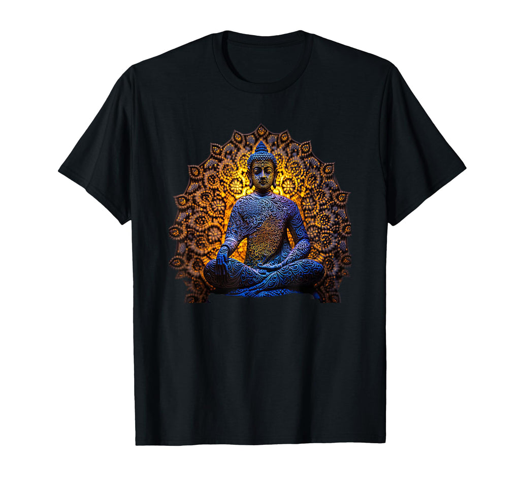 Buddha Statue Yoga Buddhist Zen Buddhism T-Shirt - Custom Art Print Unisex - T-Shirt, Sweatshirt, Hoodie