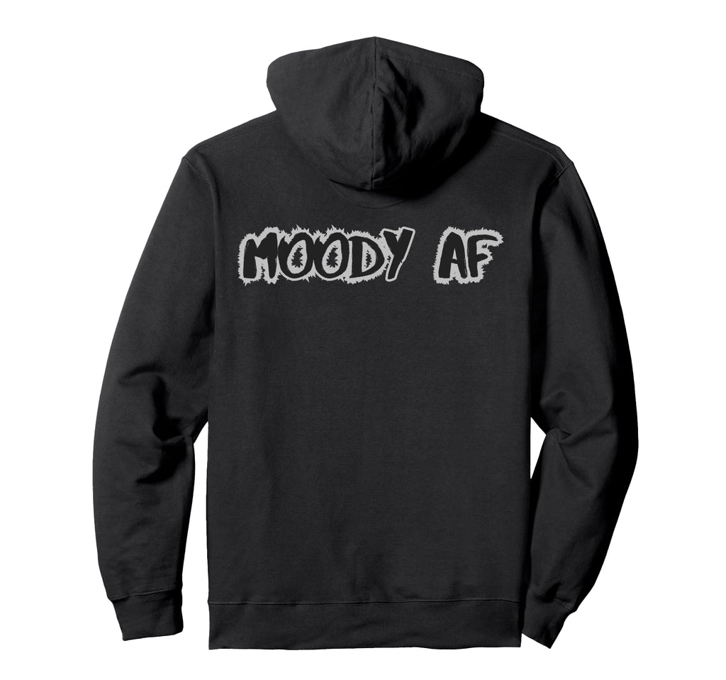 Moody Af Emotional Damage Overthinkers Hoodie - Unique Graphic for Adults - T-Shirt, Sweatshirt, Hoodie