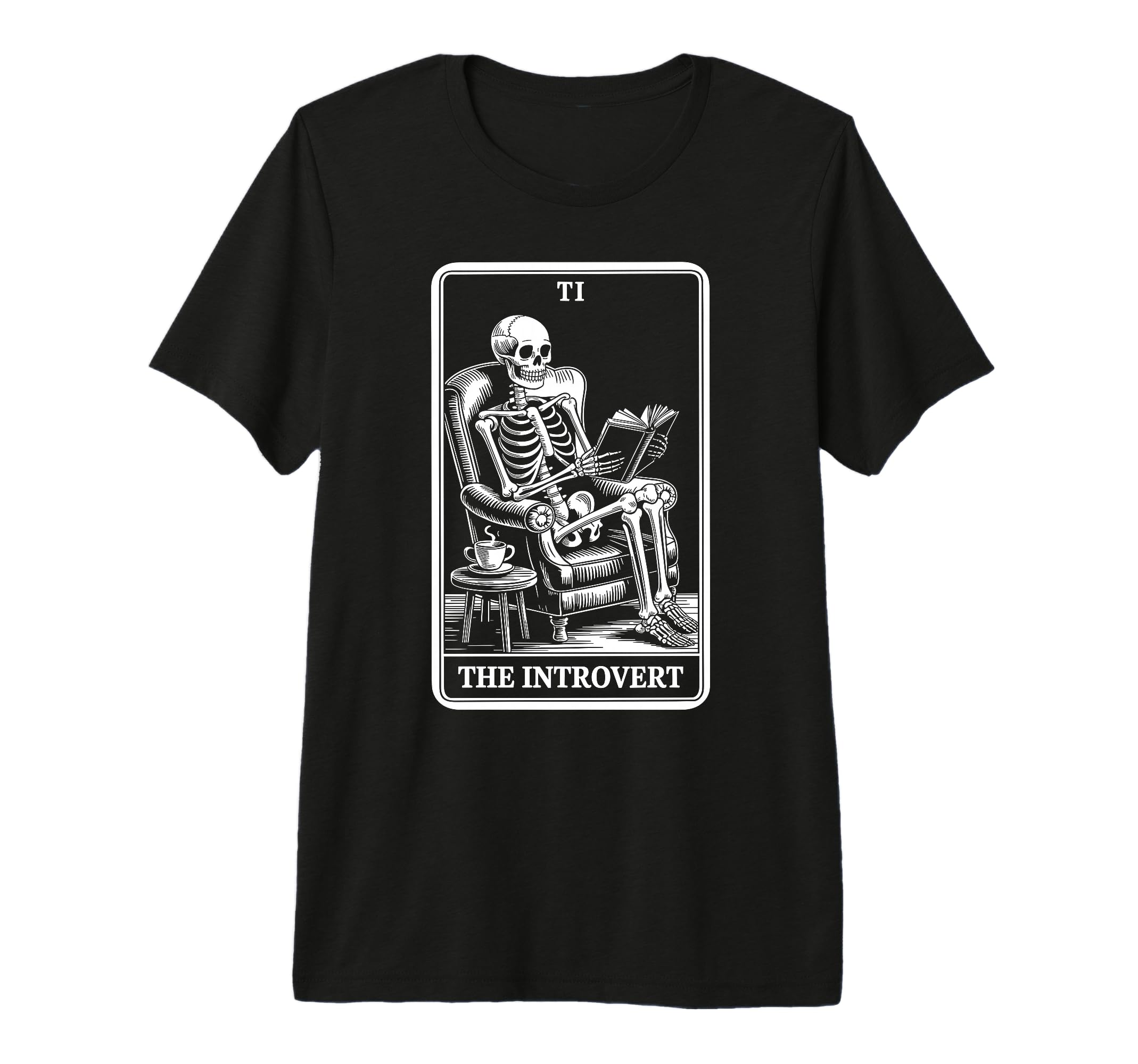 Introvert Tarot Indoorsy Antisocial Funny T-Shirt - Unique Graphic Unisex - T-Shirt, Sweatshirt, Hoodie