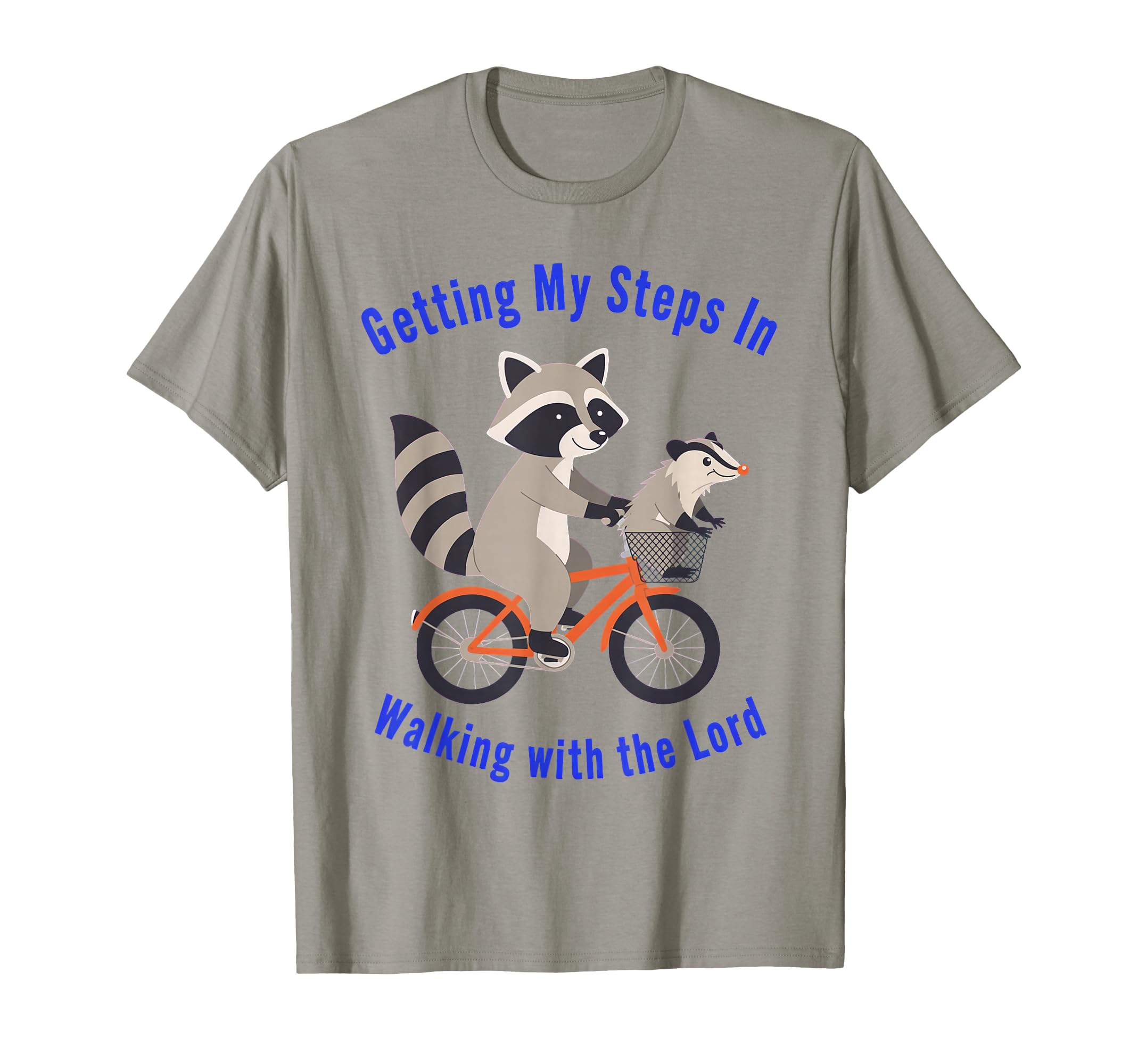 Getting My Steps Walking Lord Raccoon T-Shirt - Unique Graphic for Adults - T-Shirt, Sweatshirt, Hoodie