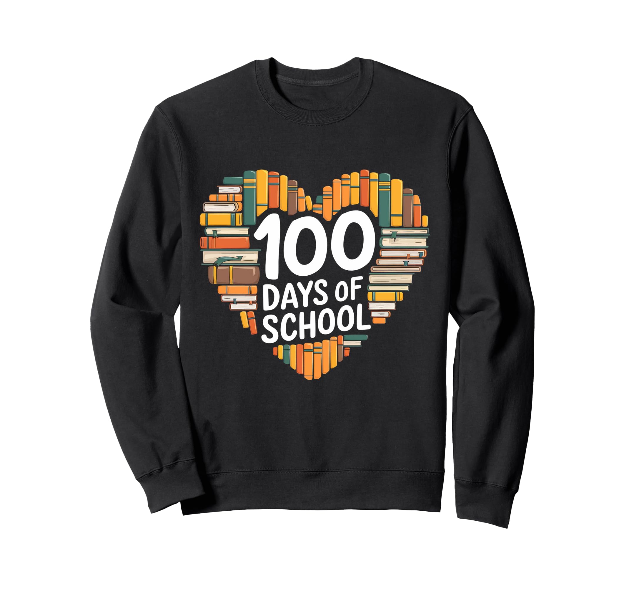 Reading Book Lover 100 Days School Sweatshirt - Aesthetic Graphic Men Women - T-Shirt, Sweatshirt, Hoodie