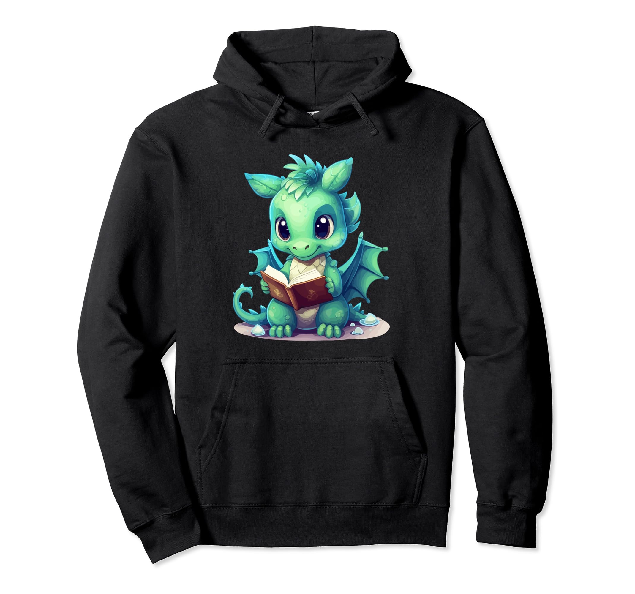 Dragon Book Hoodie - Unique Graphic Men Women - T-Shirt, Sweatshirt, Hoodie