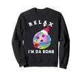 Candy Cane Bath Bombs Santa Hat Sweatshirt - Novelty Apparel Men Women - T-Shirt, Sweatshirt, Hoodie