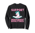 Support Independent Bookstores Book Sweatshirt - Minimalist Print Unisex - T-Shirt, Sweatshirt, Hoodie