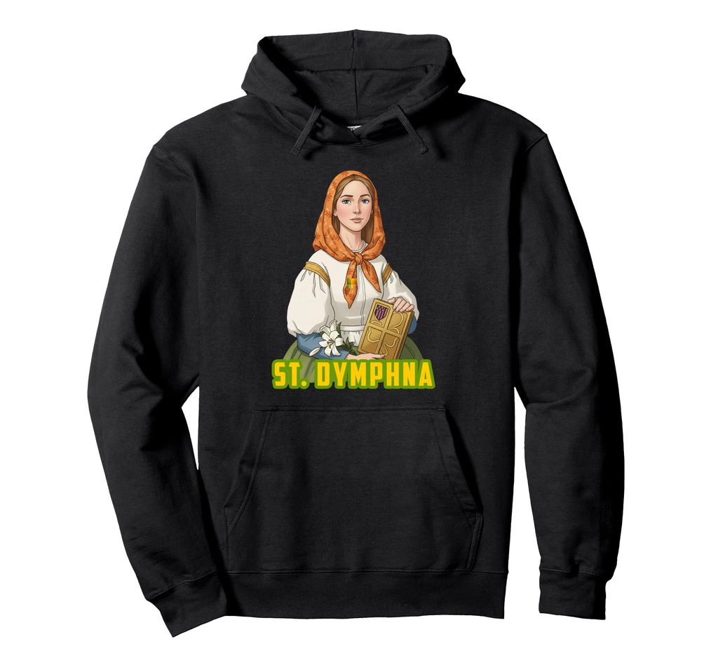 St Dymphna Patron Mental Health Hoodie - Fun Novelty Design Unisex - T-Shirt, Sweatshirt, Hoodie