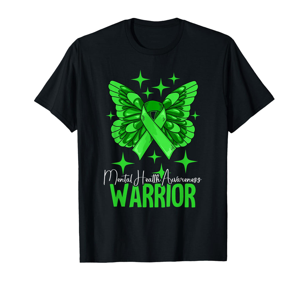 Warrior Mental Health Awareness T-Shirt - Fun Novelty Design Men Women - T-Shirt, Sweatshirt, Hoodie