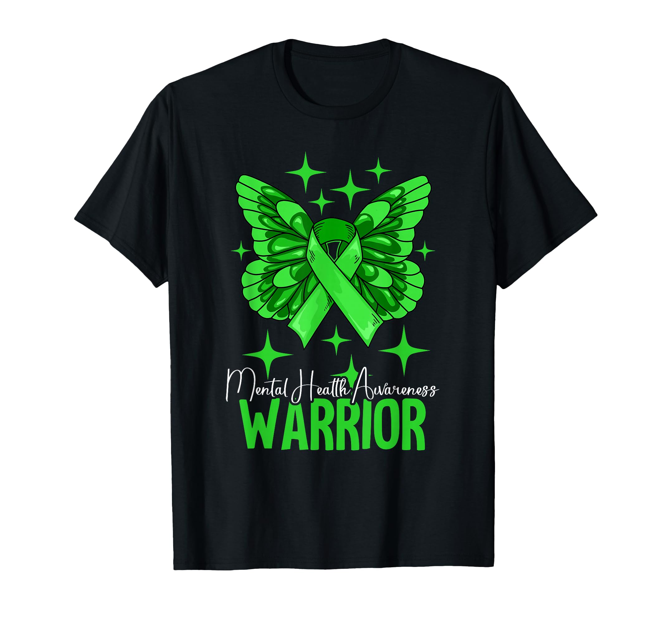 Warrior Mental Health Awareness T-Shirt - Fun Novelty Design Men Women - T-Shirt, Sweatshirt, Hoodie