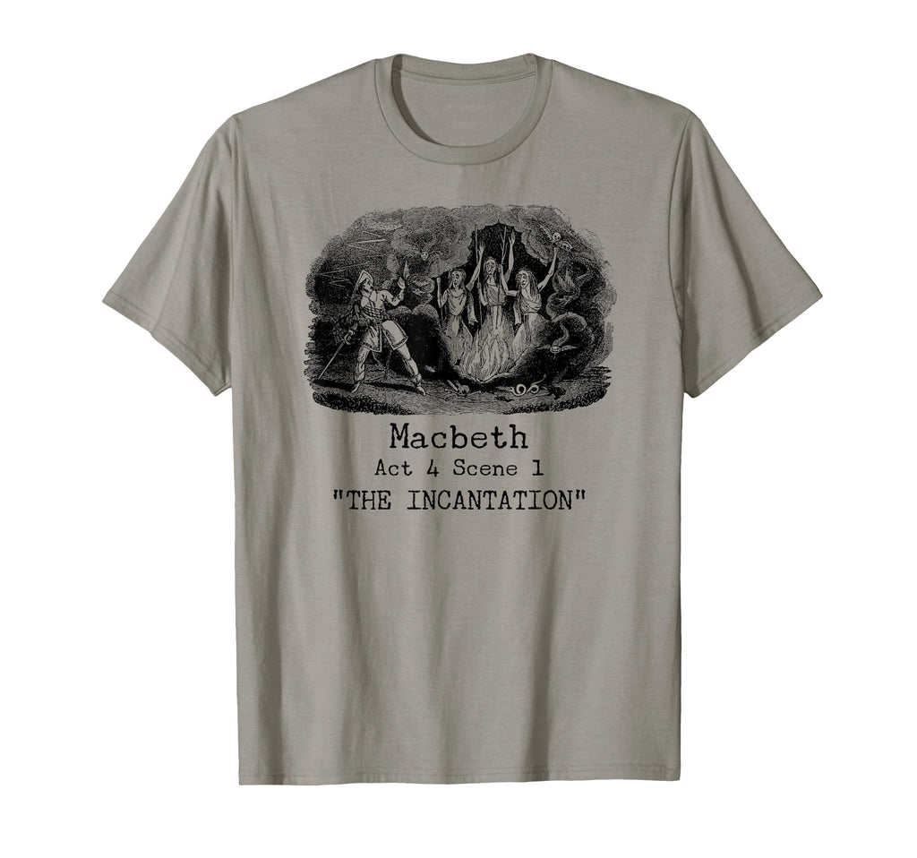 Three Witches Incantation Macbeth T-Shirt - Custom Art Print Unisex - T-Shirt, Sweatshirt, Hoodie