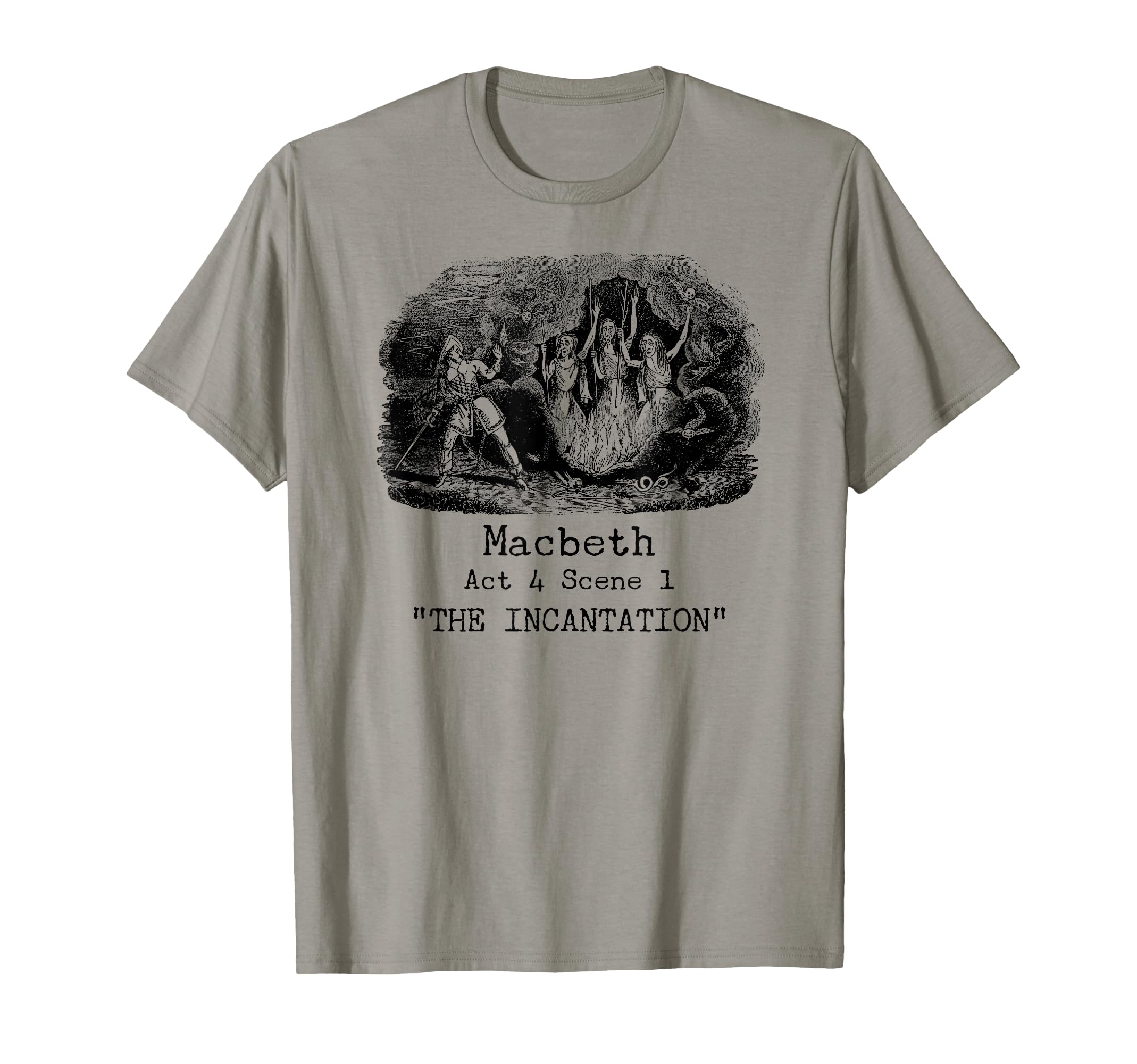 Three Witches Incantation Macbeth T-Shirt - Custom Art Print Unisex - T-Shirt, Sweatshirt, Hoodie