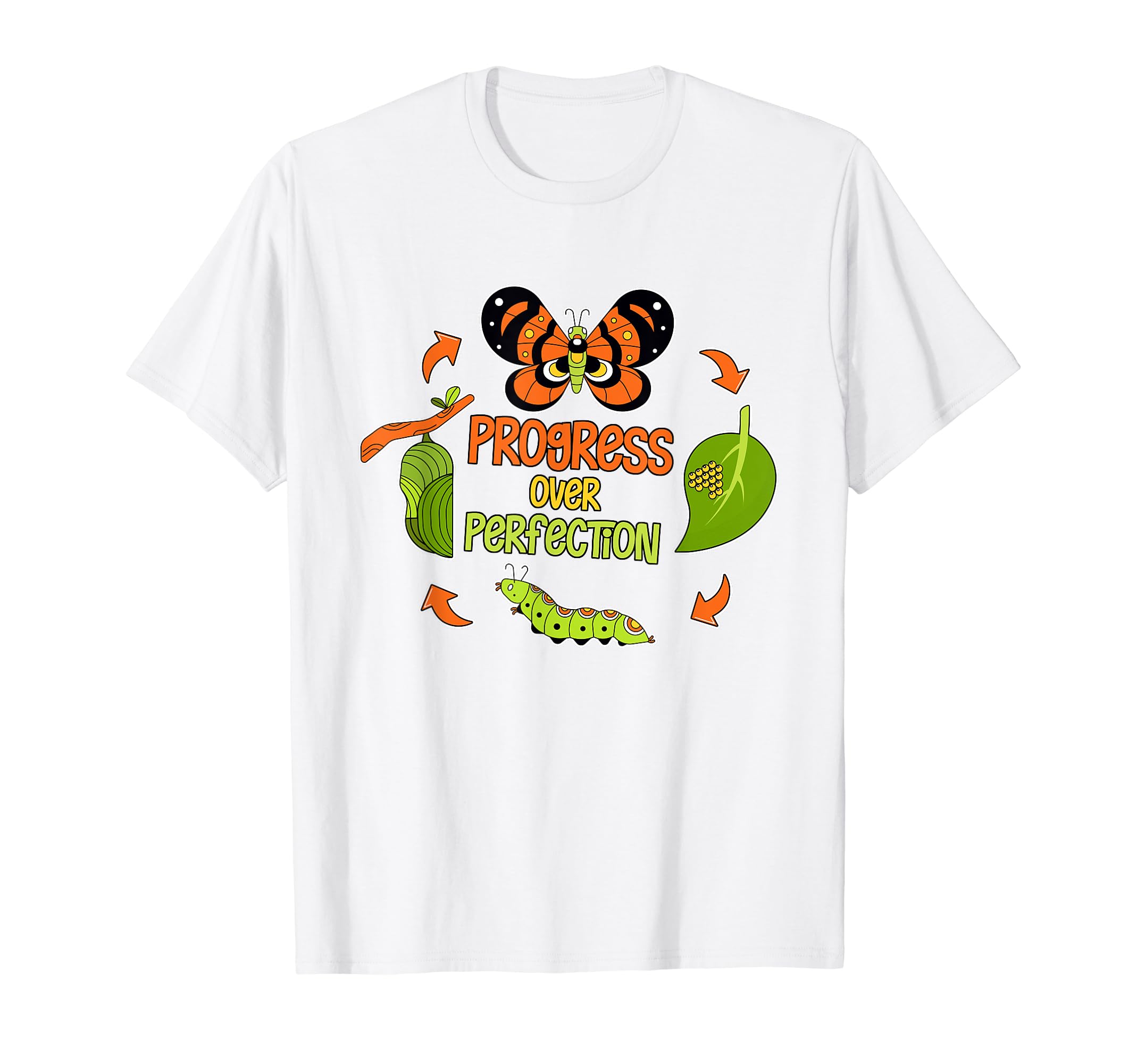 Progress Over Perfection Caterpillar T-Shirt - Streetwear Style Men Women - T-Shirt, Sweatshirt, Hoodie
