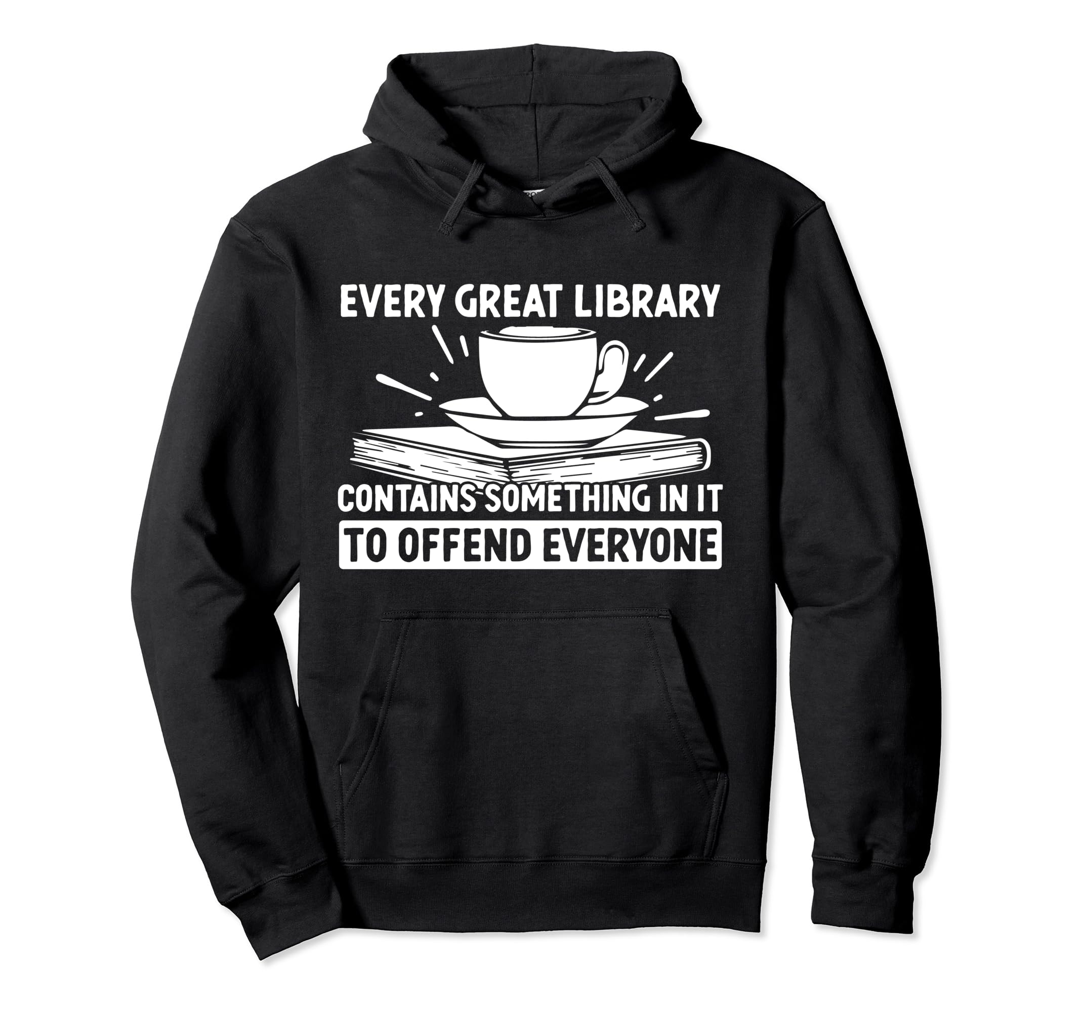 Every Day Should Be Library Day Read Book Hoodie - Minimalist Print Unisex - T-Shirt, Sweatshirt, Hoodie