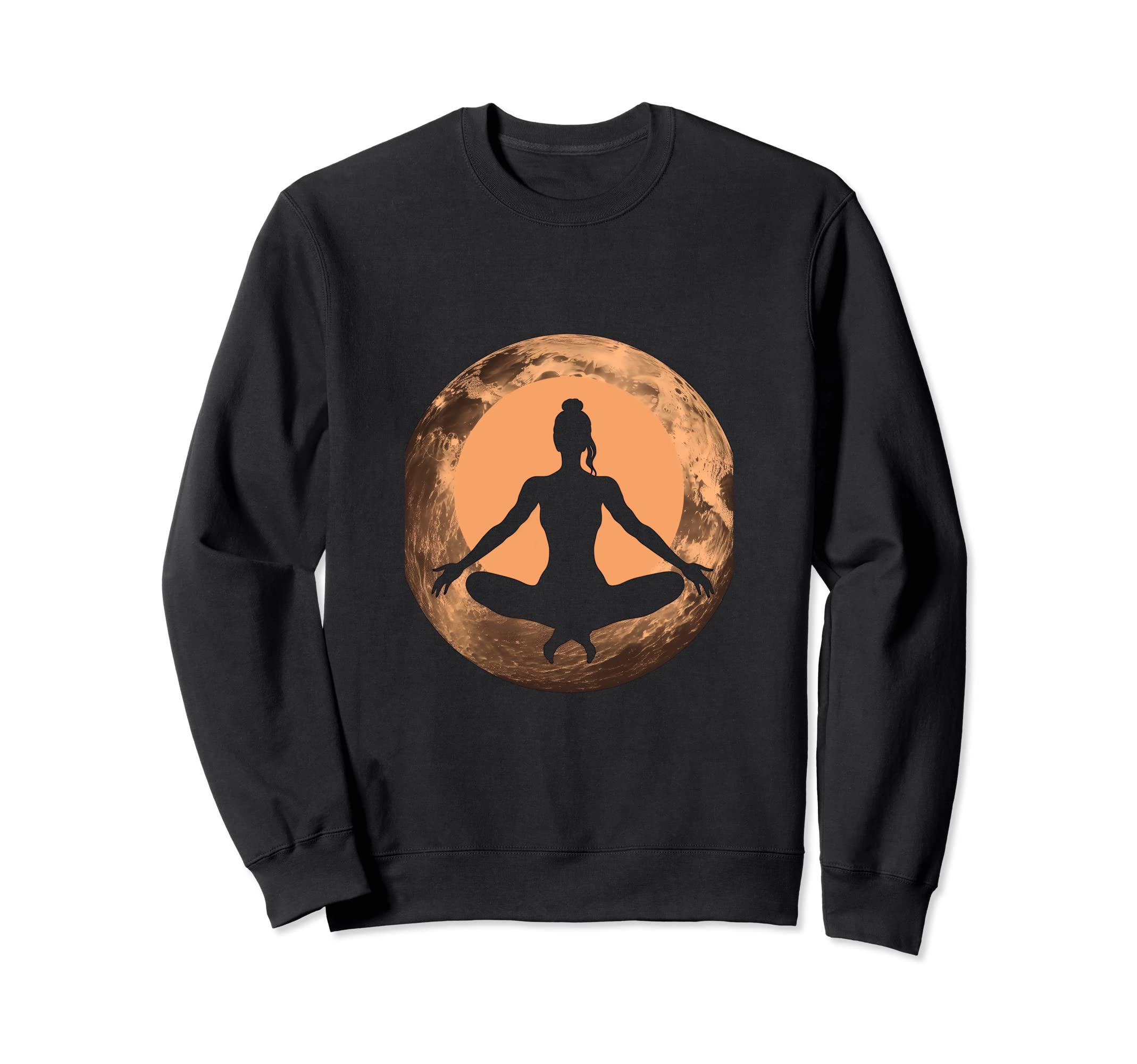 Yoga Yogi Moon Spiritual Sweatshirt - Custom Art Print for Adults - T-Shirt, Sweatshirt, Hoodie